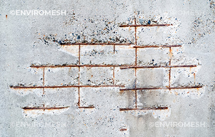 Steel mesh corrosion in concrete floors